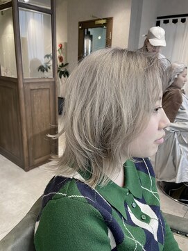 ウルフ/ミルクティーベージュ/レイヤー