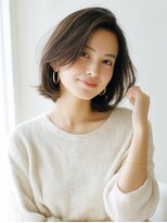 ロッソ ヘアアンドスパ 谷塚店(Rosso Hair&SPA)&nbsp;前髪顔まわりカット/外ハネボブ/丸みボブ/ショートボブ
