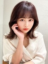 シルクレイ 吉祥寺店(Silk-lei)&nbsp;小顔外はねセミディオリーブカラー/Silk-lei吉祥寺