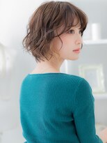 モッズヘア 上尾西口店(mod's hair)&nbsp;イヤリングカラー韓国風ゆるふわボブパーマA4上尾20代30代40代