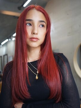 ソルトウォーター(SALT WATER) レッドカラー/ケアブリーチ/ハイトーン/恵比寿/代官山