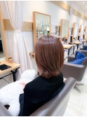 白髪ぼかし細めハイライト30代40代50代グレージュ