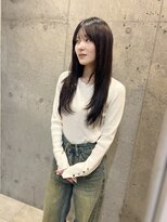 エクラートエール 大宮東口店(ECLART aile) 顔まわりレイヤー ストレートヘア ロング