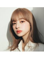 アンサ 長岡天神店(ANSA)&nbsp;ミルクティーベージュ/韓国風ストレート