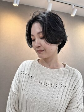 ナウアズ(now as.) 大人ショートボブ×顔まわりレイヤー【シン】【now as.明石】