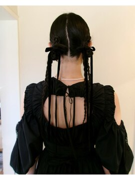 カンナ オーガニック ヘアデザイン(CANNA ORGANIC & HAIR DESIGN) デザインツインテール/三つ編み/ヘアセット/結婚式ヘア