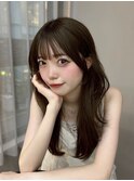 ハッシュカット/韓国レイヤー/ミディアムレイヤー/原宿/顔まわり