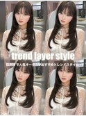 ミディアムレイヤーカット/似合わせカット/髪質改善/顔周り/大宮