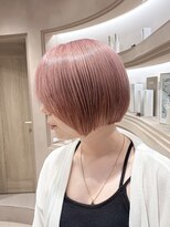 エレノア 静岡店(Eleanor) 周りと差をつける!丸みショート×ピンクベージュ【八重津】