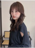デジタルパーマ/ミディアムレイヤー/韓国巻き風/顔周りカット
