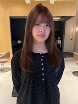 ソラス 緑地公園店(SOLAS)&nbsp;ミディアムヘア/レイヤーカット/マロンブラウン/ヘアスタイル