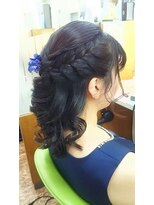 エリアデュクス(AREADEUX)&nbsp;ハーフアップ＆編み込み