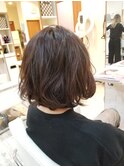 大人可愛いボブパーマ 30代40代50代
