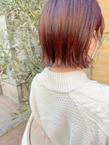 テトラ バイ ネオリーブ 横浜西口店(tetra by neolive)&nbsp;ぷつっとショートボブ×ツヤツヤ暖色カラー