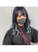 ☆ネイビーブルー×インナーカラー☆