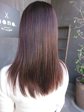 ナナ バイ ピケ(nana by pique) ナチュラルストレート/ピンクラベンダー/20代/30代/40代