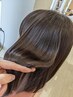 【ツヤ活】ケアカラー＋髪質改善トリートメント(3ＳＴＥＰ)　9900円