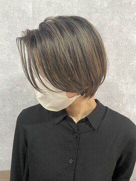 シールドヘアー 沖縄 新都心(C'LD Hair) 【 C’LD 】お客様スタイル_まとまるショートとハイライト