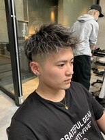 イーラ(era)&nbsp;ホワイトメッシュツイストパーマジェットモヒカン短髪