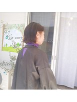 みどりの美容室&nbsp;ヌナボブとイヤリングカラー