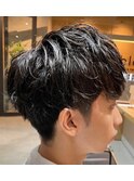 メンズカット+パーマ