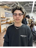 ガレージ バイ グリーン 原宿 表参道(Garage by green)&nbsp;【SATOSHI】スパイキーショート×デザインカラー