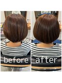 【ケアカラーコース】お客様施術事例