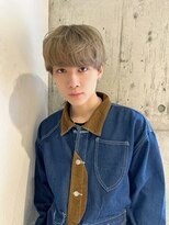 ルービック 梅田茶屋町(Rubik)&nbsp;韓国ヘアカルマパーマセンターパートウルフ【MEN’S HAIR】