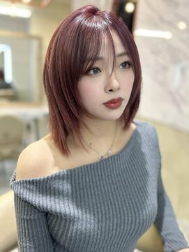 アイシー 表参道(ICY) エリア最安値価格ブリーチカラーカシスレッド