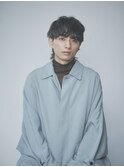 メンズパーママッシュウルフカット