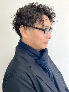 ラギッド 大野城店(RUGGED) スパイラルパーマ センターパート マッシュ