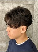 フェザーパーマニュアンスパーマセンターパート