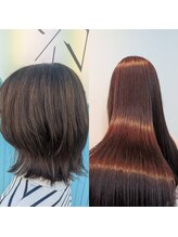 【毎回の白髪染め卒業♪　忙しい方のために。白髪ぼかしハイライト＆髪質改善トリートメント】