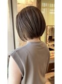 大人ハイライト/前下がり/ショート