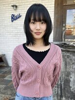 ラパンセ ブルー(LA PENSEE BLEU)&nbsp;くびれヘア　顔まわりレイヤー　くびれミディアム　レイヤー