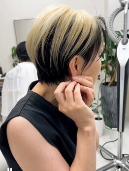 キュー 銀座(cue)の写真/派手過ぎず、センスで魅せるヘアカラーはcueにお任せ！王道バレイヤージュで立体感のあるスタイルを演出◎