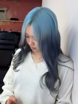 ダズリングディア(Dazzling Deer)&nbsp;ペールブルー/スカイブルー/くびれ巻き/ロング