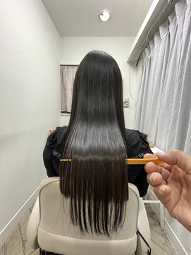 イントゥヘア(into hair) ワンカール小顔レイヤーカット☆髪質改善カラー☆アッシュカラー