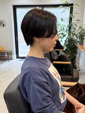 バートランド 白楽(Bertland) 島田/ハンサムショート 大人ショート 白楽 黒髪ショート髪質改善