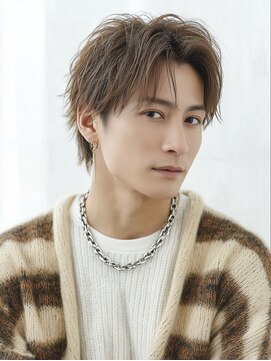 カットもパーマもイケメンパラダイス Men's天王寺 Men’s束感マッシュ×軽やかレイヤースタイル
