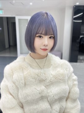 ジーナリア(Xena ria) 【MEI】ホワイトパープル/キュートなミニボブ♪