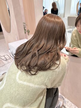 オン キャナルシティ博多前店(on) 【博多で叶う】レイヤーカットオリーブブラウン赤み消し20代
