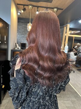 ラピス 横浜(Lapis) 髪質改善ピンクブラウン