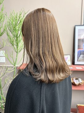 フェンヘアーアイス 中目黒(Fen.hair ici) 大人美人艶カラーベージュ小顔カット透明感レイヤーロング