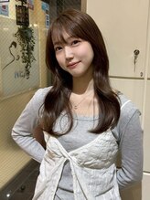 岩田茉緒/柔らかいベージュ艶髪ブラウンが得意♪