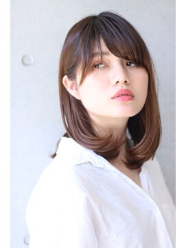 アンドヘアー 西葛西(&-HAIR) 【西葛西&-HAIR】内巻きシンプルミディアム