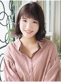 【ヘアジュレドゥ 安江】 大人くせ毛風こなれ女子ショートボブ