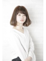前髪/マチルダボブ/ピンクベージュ/インナーグレージュ/銀座