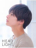 ナチュラルストレート韓国マッシュブルーブラックフェザーパーマ