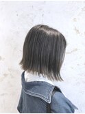 ブルージュ*切りっぱなしボブ*くすみカラー【ZinaCENTRAL】